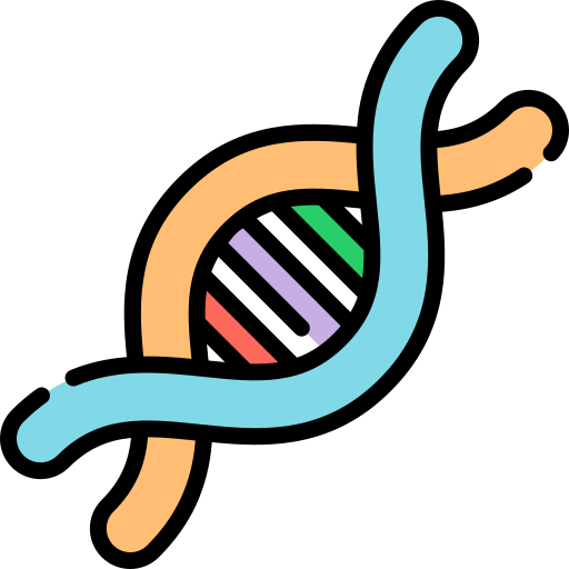 ДНК Kawaii Lineal color иконка