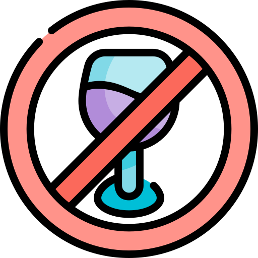 No drinking Kawaii Lineal color icon