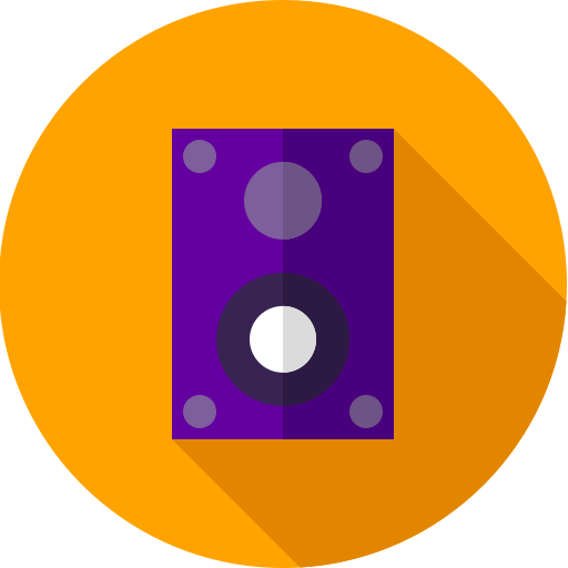 subwoofer Flat Circular Flat icon