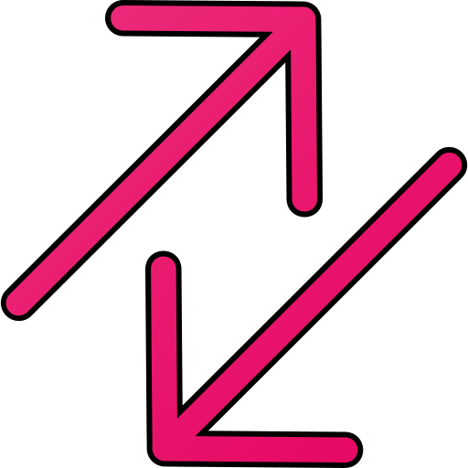 flecha diagonal Generic gradient lineal-color icono