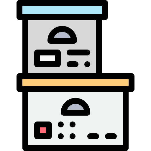 Файловое хранилище Detailed Rounded Lineal color иконка