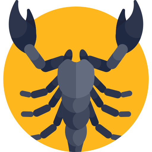 skorpion Detailed Flat Circular Flat ikona