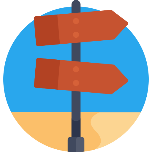 Signpost Detailed Flat Circular Flat icon