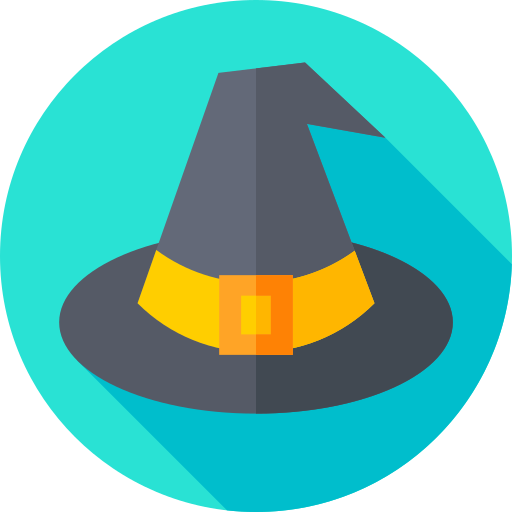 Sombrero de mago Flat Circular Flat icono