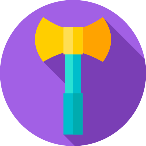 Axe Flat Circular Flat icon