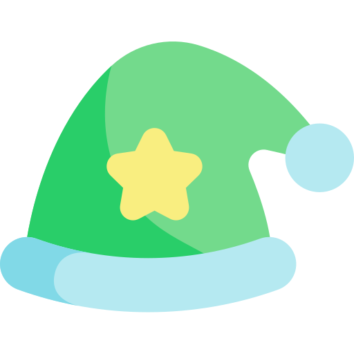 Sombrero de dormir Kawaii Flat icono