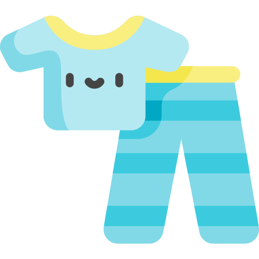 Pijama Kawaii Flat icono