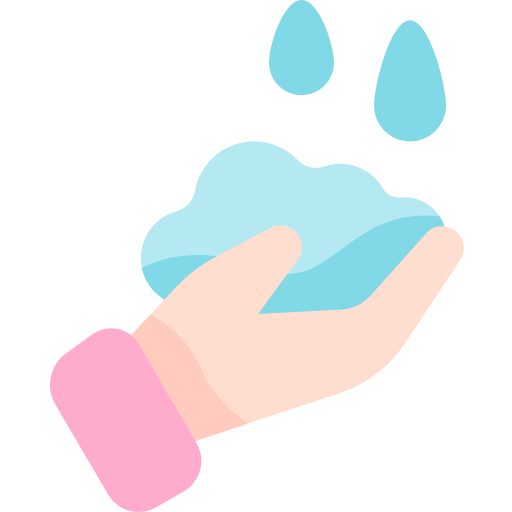 lavarse las manos Kawaii Flat icono