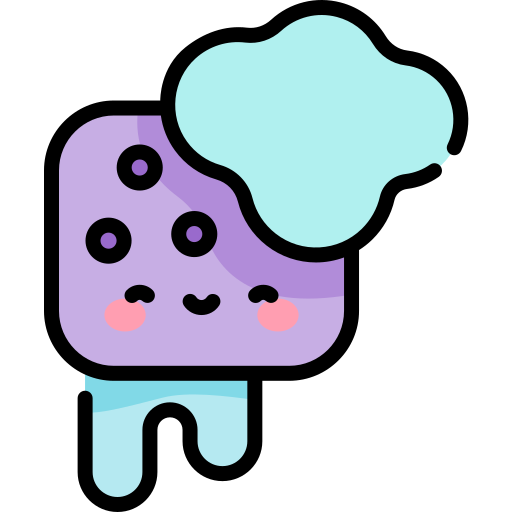 Sponge Kawaii Lineal color icon