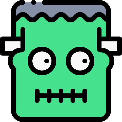 frankenstein Detailed Rounded Lineal color icon