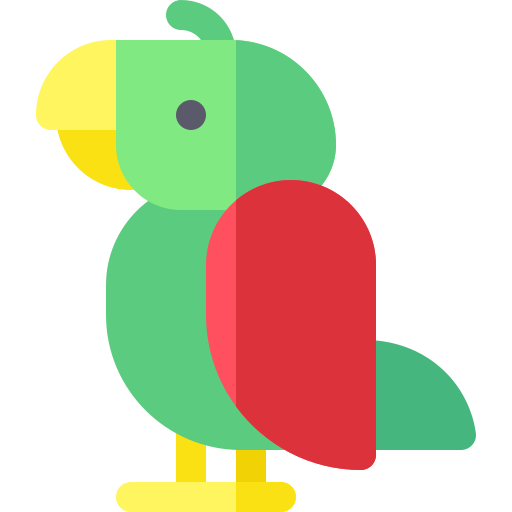 papuga Basic Rounded Flat ikona