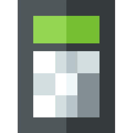 Calculator Basic Straight Flat icon