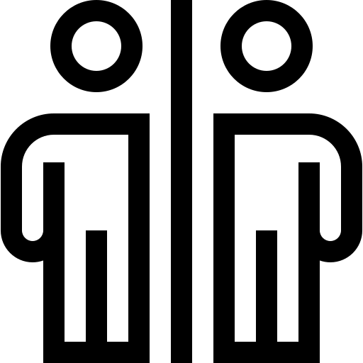 scheiding Basic Straight Lineal icoon