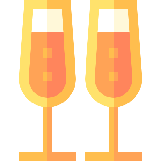 Champagne Basic Straight Flat icon