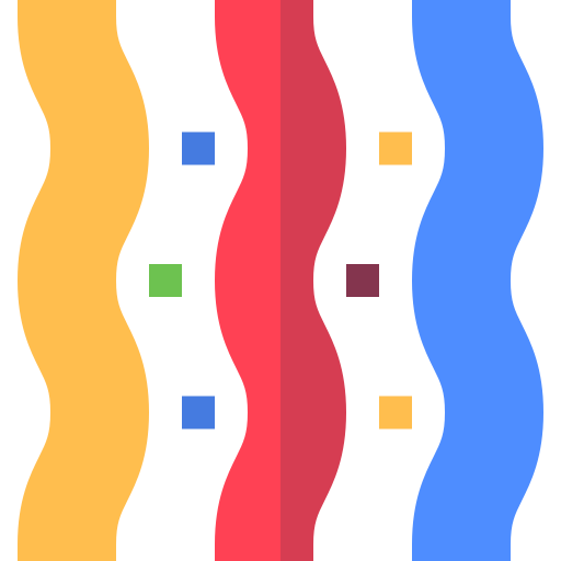 Confeti Basic Straight Flat icono