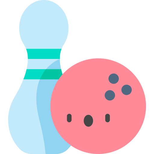 Bowling Kawaii Flat icon