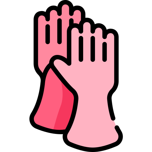rękawiczki do czyszczenia Kawaii Lineal color ikona