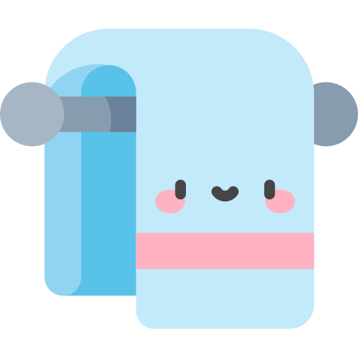 タオル Kawaii Flat icon