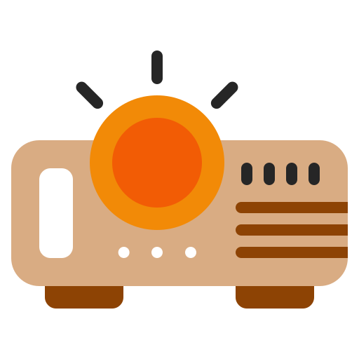 proyector Generic color fill icono