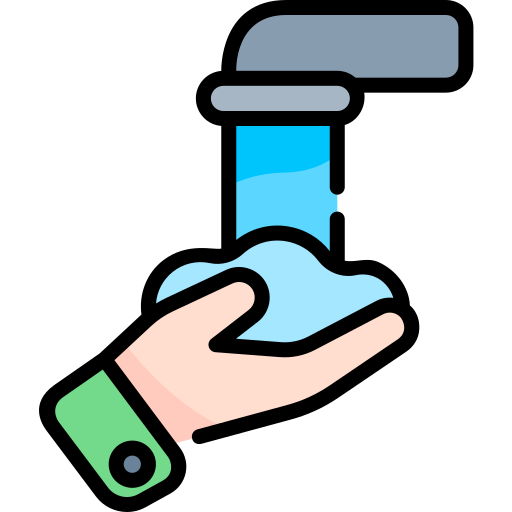 mycie rąk Kawaii Lineal color ikona