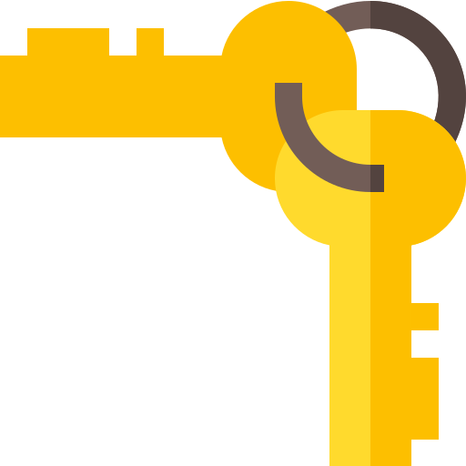 Keys Basic Straight Flat icon