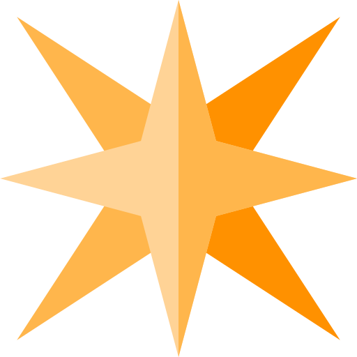Estrela Basic Straight Flat Ícone