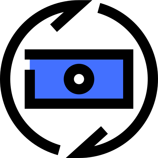 Arrow Inipagistudio Blue icon