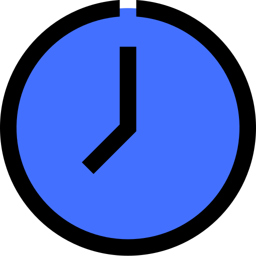 l'horloge Inipagistudio Blue Icône