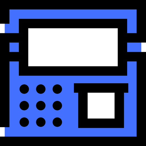 geldautomaat Inipagistudio Blue icoon