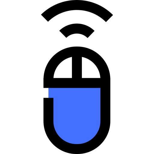 Ratón Inipagistudio Blue icono