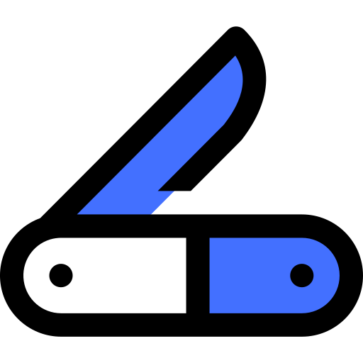 schweizer taschenmesser Inipagistudio Blue icon