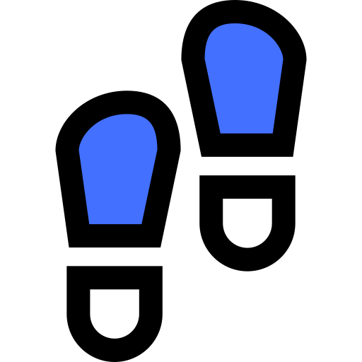 Footsteps Inipagistudio Blue icon