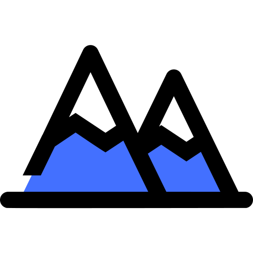 Montañas Inipagistudio Blue icono