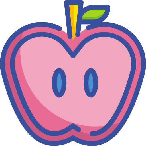 яблоко Wanicon Lineal Color иконка