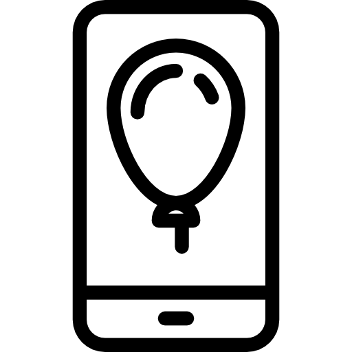teléfono inteligente Detailed Rounded Lineal icono
