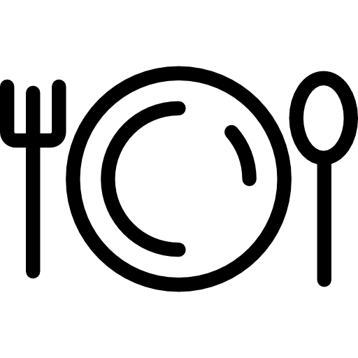 레스토랑 Detailed Rounded Lineal icon