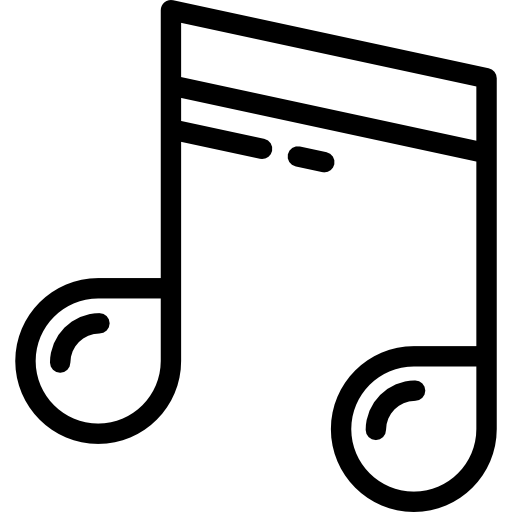 música Detailed Rounded Lineal icono
