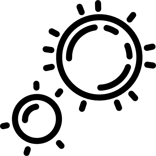 바이러스 Detailed Rounded Lineal icon