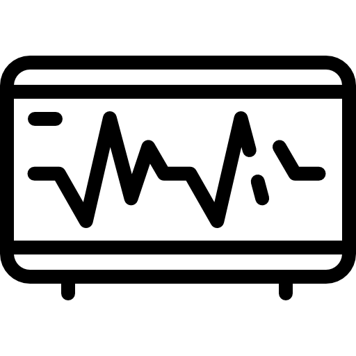 Cardiogram Detailed Rounded Lineal icon