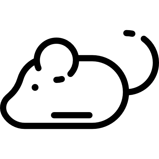 쥐 Detailed Rounded Lineal icon