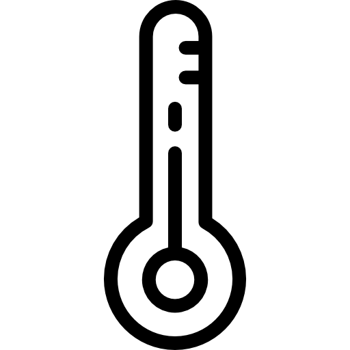 온도계 Detailed Rounded Lineal icon