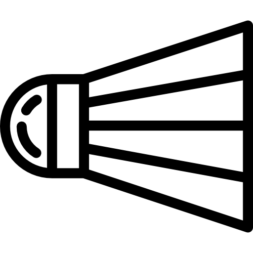 Badminton Detailed Rounded Lineal icon