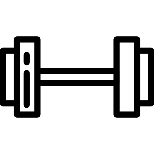 Dumbbell Detailed Rounded Lineal icon
