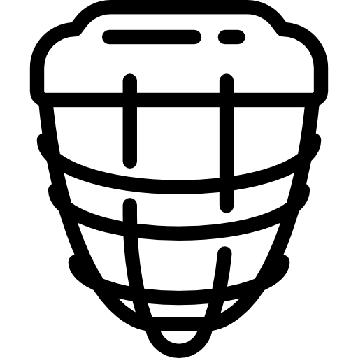 casco da hockey Detailed Rounded Lineal icona