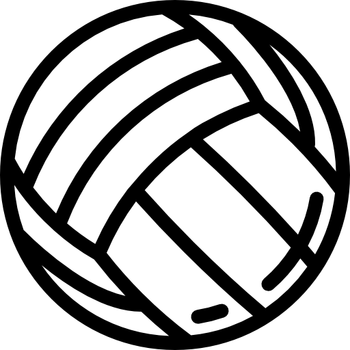 siatkówka Detailed Rounded Lineal ikona