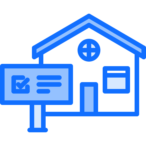 Casa Coloring Blue icono