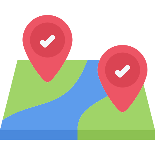 gps Coloring Flat icon