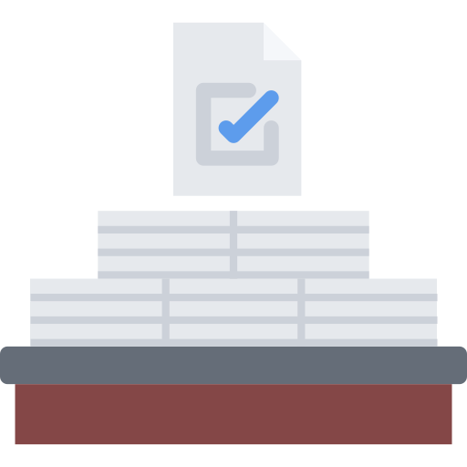 Ballot Coloring Flat icon