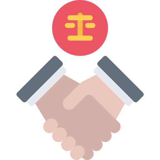 Agreement Coloring Flat icon