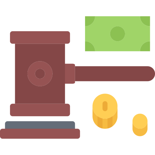 Tribunal Coloring Flat icono